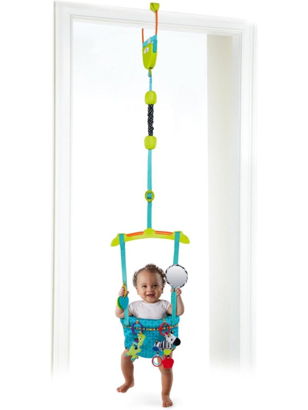 Deluxe Baby Door Jumper with Adjustable Strap - Fun & Safe for 6 Months+ (Max 26